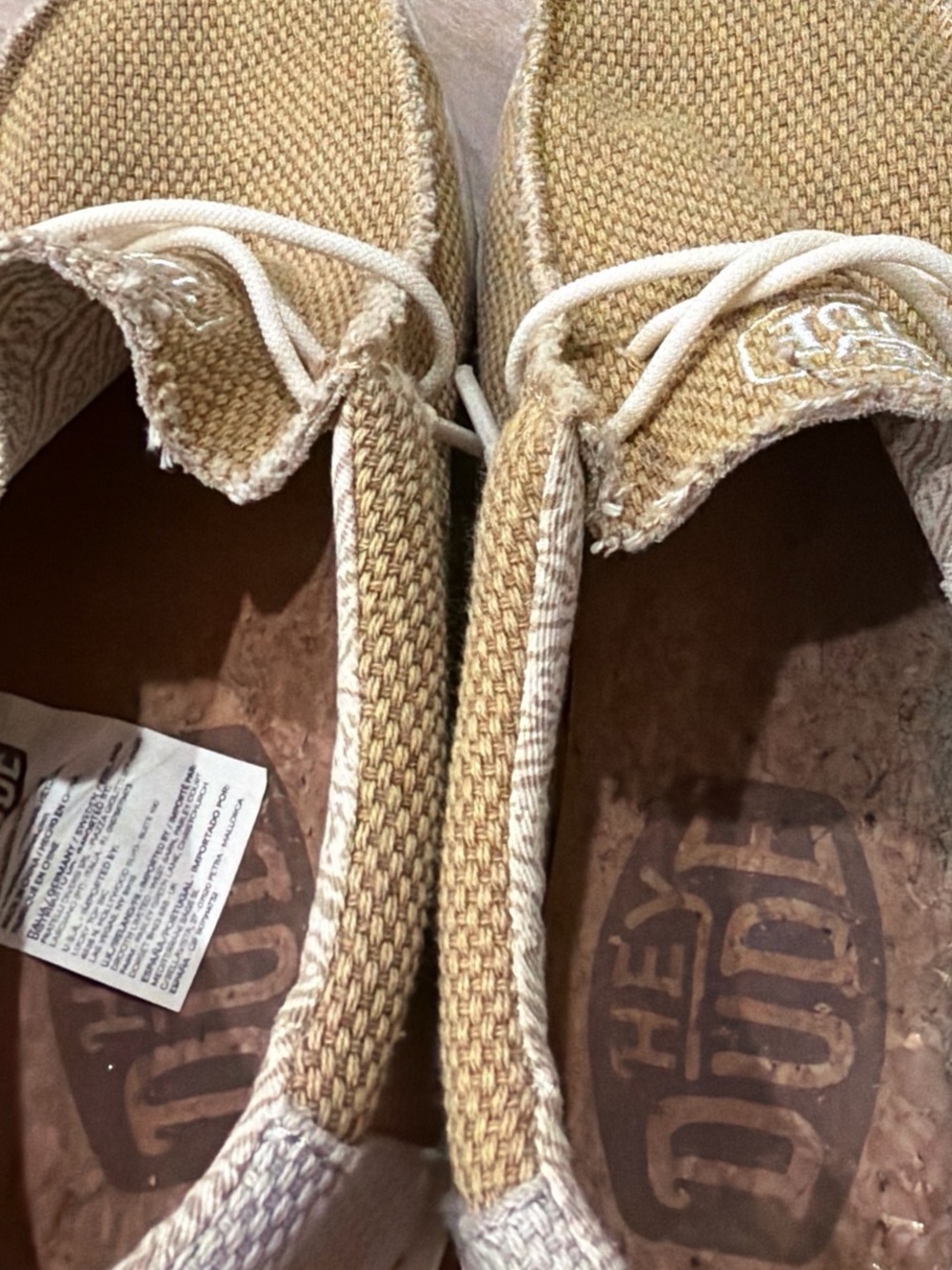 Hey Dude Kids Slip-On Sneakers in Mustard Yellow - Picture 2 of 4
